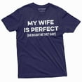 thumbnail image 1 of Funny Husband Shirt Men Humorous Shirt Valentine's Day Gift For Husband Hubby Gift From Wife (4X-Large Navy Blue), 1 of 7