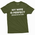 thumbnail image 1 of Funny Husband Shirt Men Humorous Shirt Valentine's Day Gift For Husband Hubby Gift From Wife (Medium Military Green), 1 of 7