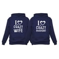 thumbnail image 1 of Funny Husband & Wife Couples Gift Anniversary / Newlywed Matching Set Hoodies Hoodie Blue Medium / Women Hoodie Blue X-Large, 1 of 6