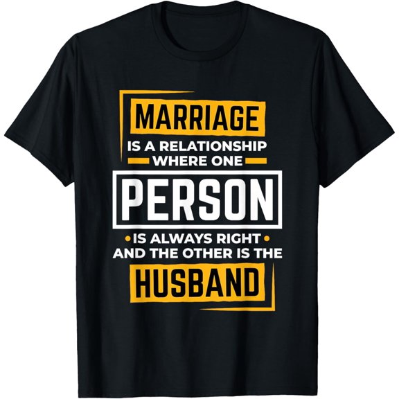 Funny Husband Wife Marriage is A Relationship for Men Women T-Shirt Casual Short Sleeve Shirt