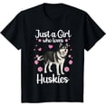 thumbnail image 1 of Funny Huskies For Women Girls Pup Siberian Husky Dog Lovers T-Shirt, 1 of 3