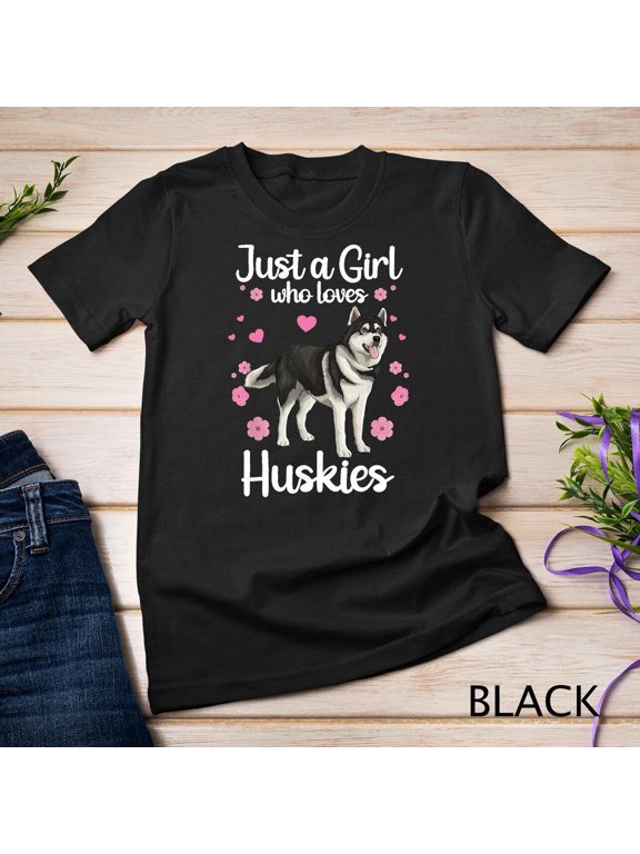 Funny Huskies For Women Girls Pup Siberian Husky Dog Lovers Unisex T-shirt