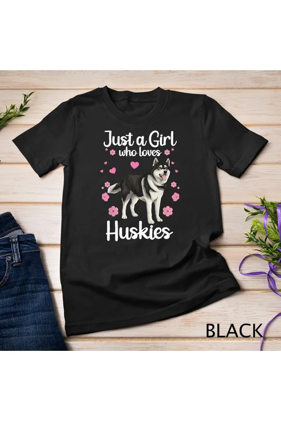 Funny Huskies Women Girls Siberian Husky Dog Lover Pet Unisex T-Shirt up to size 5XL