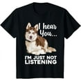 thumbnail image 1 of Funny Husky Dog Art For Men Women Kids Siberian Husky Lover T-Shirt, 1 of 3