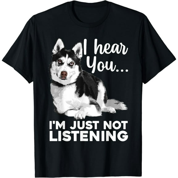 Funny Husky Dog Art For Men Women Kids Siberian Husky Lover T-Shirt