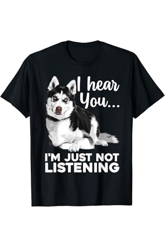 Funny Husky Dog Art For Men Women Kids Siberian Husky Lover T-Shirt