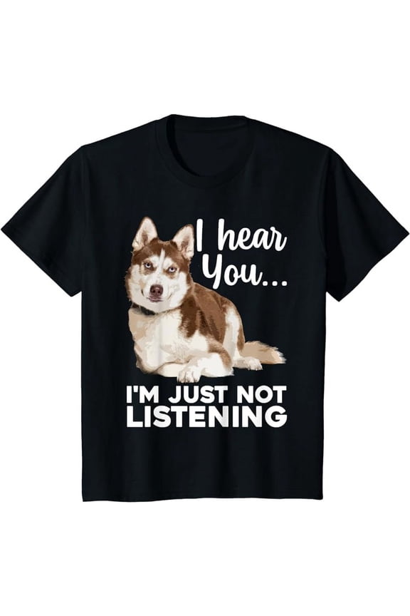 Funny Husky Dog Art For Men Women Kids Siberian Husky Lover T-Shirt
