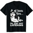 thumbnail image 1 of Funny Husky Dog Art For Men Women Kids Siberian Husky Lover T-Shirt, 1 of 3