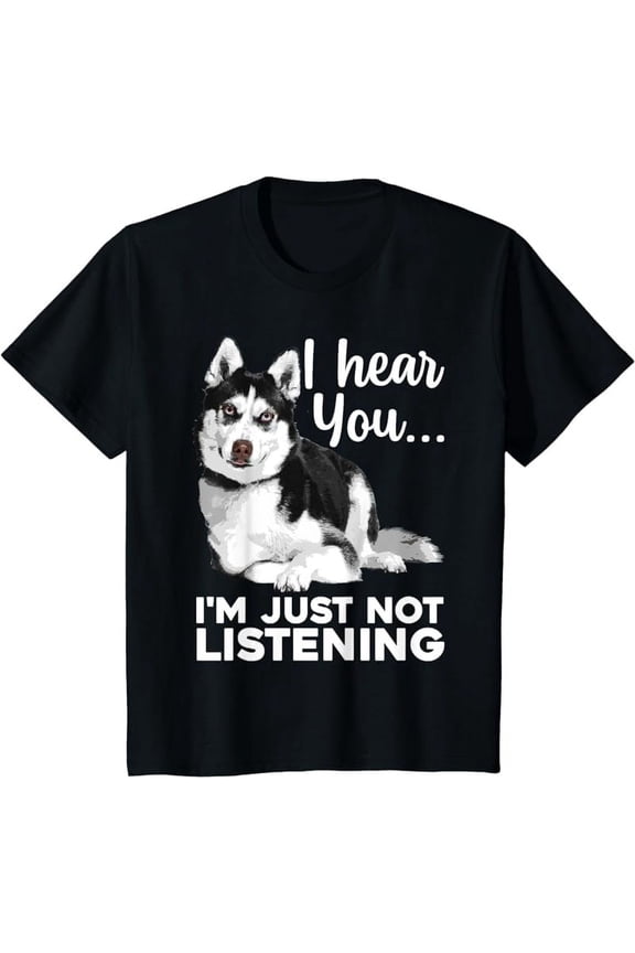 Funny Husky Dog Art For Men Women Kids Siberian Husky Lover T-Shirt