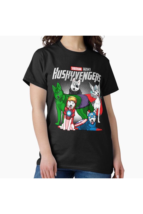 Funny Husky Lover Gift Huskyvengers Gift For Men Women Unisex T-Shirt up to size 5XL