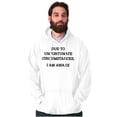 thumbnail image 1 of Funny I Am Awake Sarcastic Attitude Unisex Plus Fleece Graphic Hoodie Brisco Brands 3X, 1 of 6