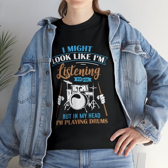 Funny I Am Playing Drum For Drummers Band Members T-Shirt