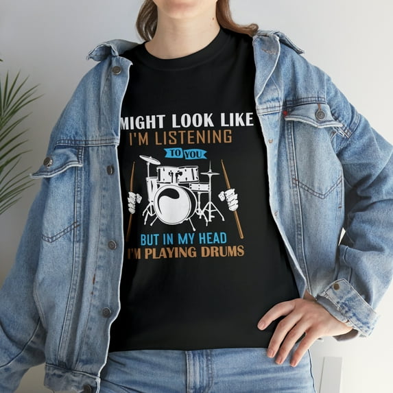Funny I Am Playing Drum For Drummers Band Members T-Shirt