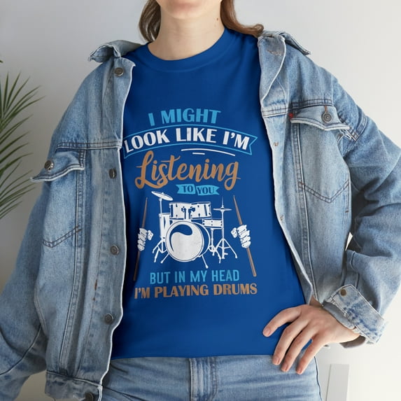 Funny I Am Playing Drum For Drummers Band Members T-Shirt