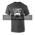 thumbnail image 1 of Funny I Cant Adult Now I'm Gaming Graphic Short Sleeve T-shirt-Heather Grey-XXXL, 1 of 4
