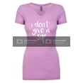 thumbnail image 1 of Funny I Don't Give A Sip Ladies Perfect Sporty V-Neck Short Sleeve T-shirt-Lilac-Small, 1 of 4