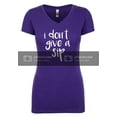 thumbnail image 1 of Funny I Don't Give A Sip Ladies Perfect Sporty V-Neck Short Sleeve T-shirt-Purple Rush-XL, 1 of 4