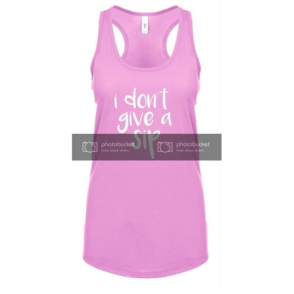Funny I Don't Give A Sip Ladies Racerback Tank Top-Lilac-xs
