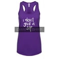 thumbnail image 1 of Funny I Don't Give A Sip Ladies Racerback Tank Top-Purple Rush-XXL, 1 of 4