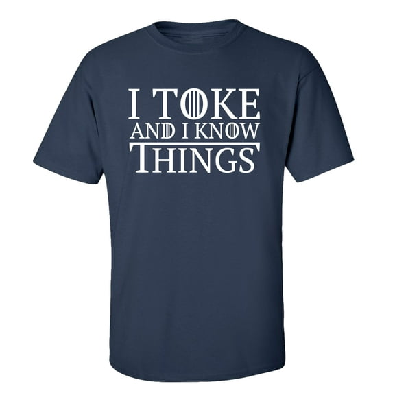 Funny I Drink and I Know Things Adult Unisex Short Sleeve T-Shirt-Navy-XXL