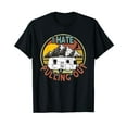 thumbnail image 1 of Funny I Hate Pulling Out Retro Vintage Mountains RV Camping Short Sleeve T-Shirt Black Casual Tee, 1 of 5