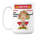thumbnail image 1 of Funny I Have a Trade Offer Meme, Gamer Girl Streamer Coffee & Tea Mug (15oz), 1 of 6