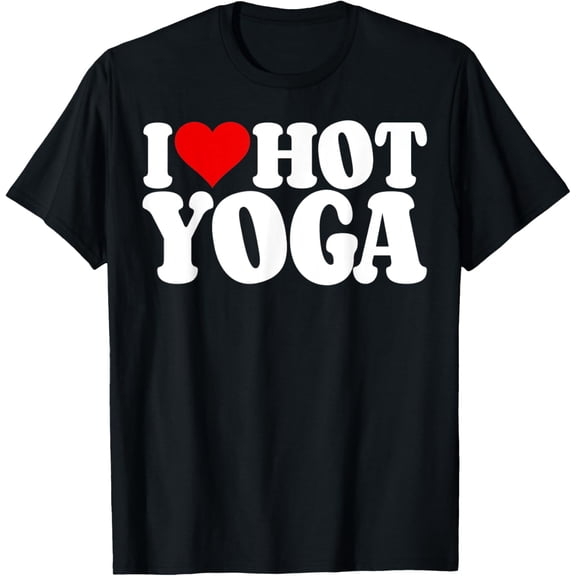 Funny I Heart Love Hot Moms | Coffee | Yoga | Men Women Tee T-Shirt