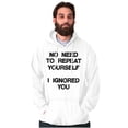 thumbnail image 1 of Funny I Ignored You Sarcastic Joke Unisex Plus Fleece Graphic Hoodie Brisco Brands 5X, 1 of 6