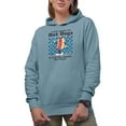 thumbnail image 1 of Funny I Just Wanna Eat Hot Dogs, Retro Baseball Art Merch Gift, Light Blue Hooded Sweatshirt or Hoodie, 2XL, 1 of 5