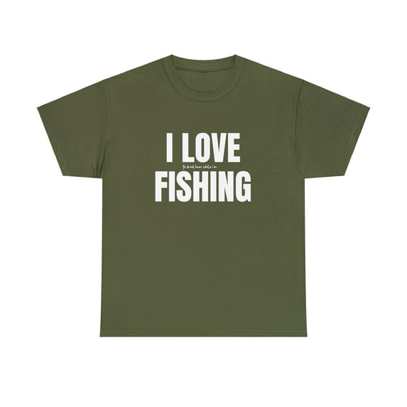 Funny I Love Drinking Beer While I'm Fishing T-Shirt