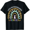 thumbnail image 1 of Funny I Love My Kindergarten Bunnies Rainbow Teacher Easter T-Shirt, 1 of 4