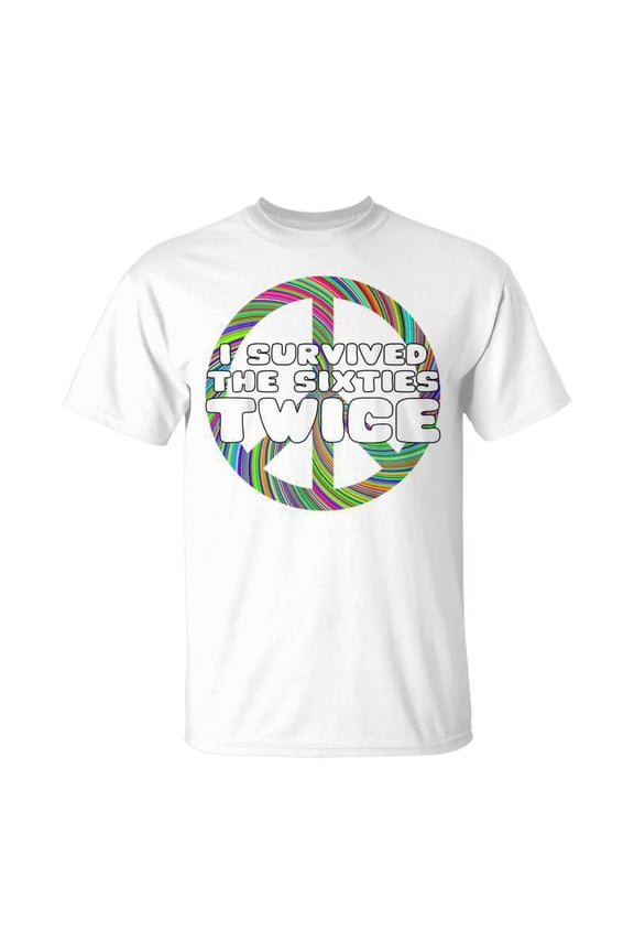 Funny I Survived The Sixties Twice Birthday Gift Unisex Jersey Crewneck Tshirt