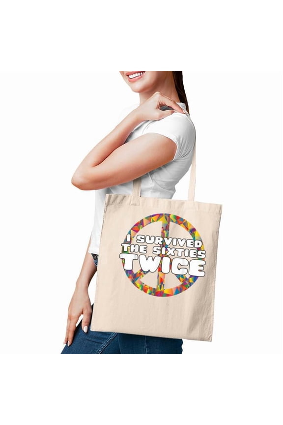 Funny I Survived The Sixties Twice Birthday V2 Tote Bag1