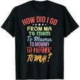 thumbnail image 1 of Funny I Went From Mama Mommy Mom Bruh Mom T-Shirt, 1 of 3