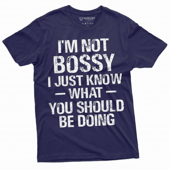 Funny I am not bossy tee shirt manager boss businessman businesswoman tee shirt (3X-Large Navy Blue)