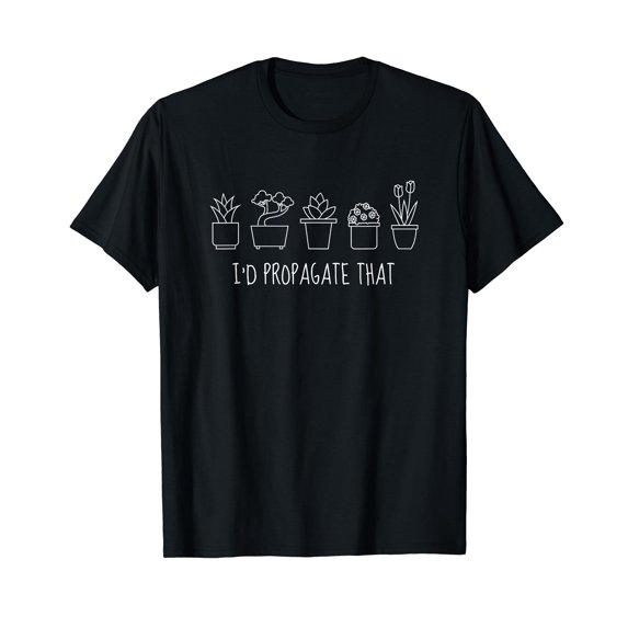 Funny I'd Propagate That Garden Plant Lover Men Vintage Mystery T-Shirt