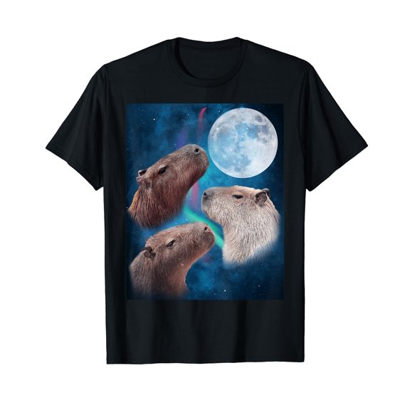Funny I like Capybaras and Maybe 3 people T-Shirt for Men Cotton 100% Summer Tops Women
