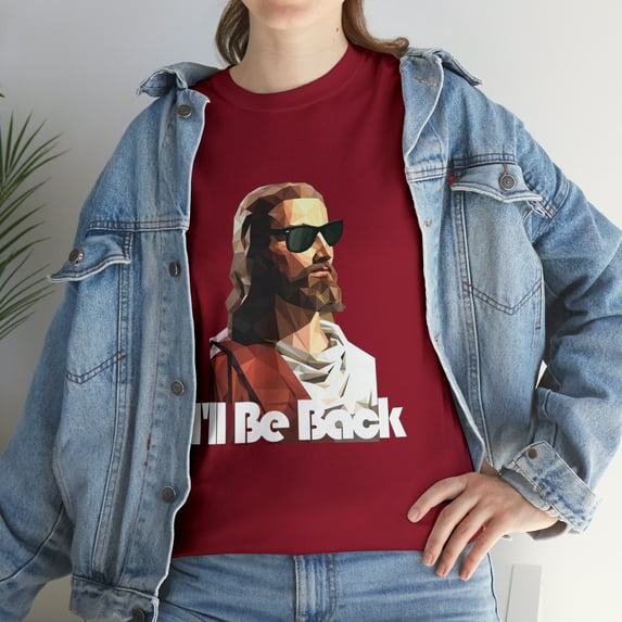 Funny I'll Be Back Retro Jesus Vintage Birthday Gift T-Shirt