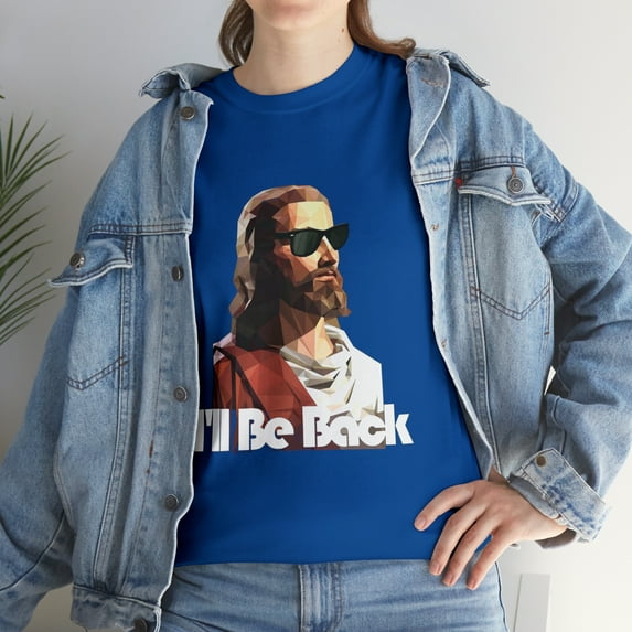 Funny I'll Be Back Retro Jesus Vintage Birthday Gift T-Shirt