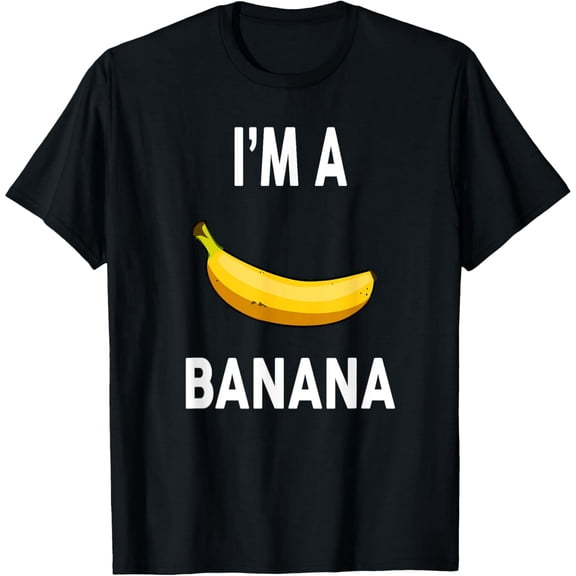 Funny I'm A Banana Food Graphic Unisex Novelty Short Sleeve T-Shirt