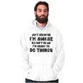 thumbnail image 1 of Funny I'm Awake But Not Ready Joke Hoodie Sweatshirt Women Men Brisco Brands S, 1 of 6