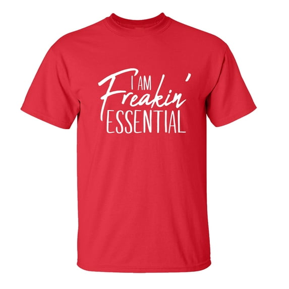 Funny I'm Freakin' Essential Unisex Short Sleeve T-shirt-Red-large
