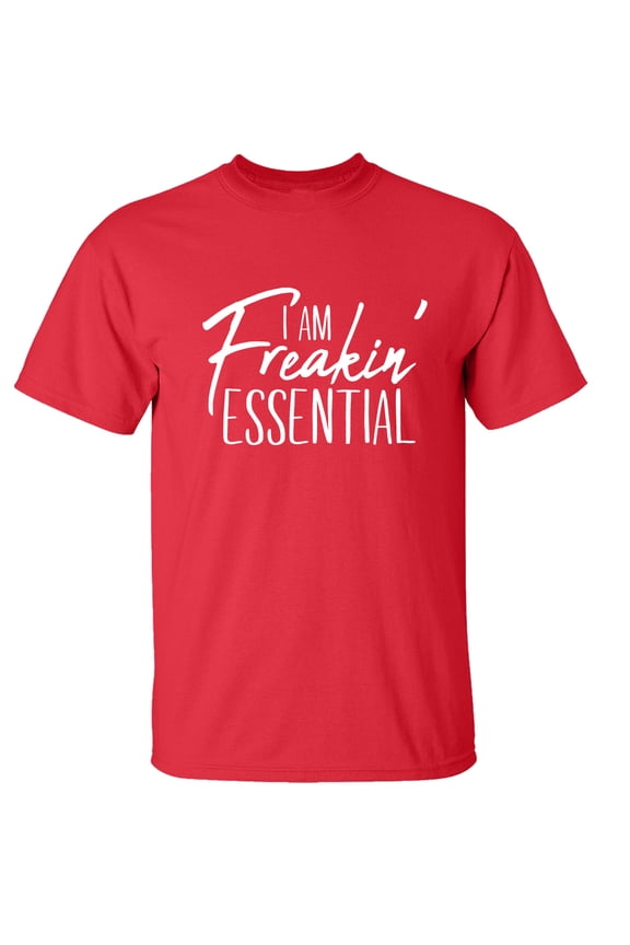 Funny I'm Freakin' Essential Unisex Short Sleeve T-shirt-Red-large