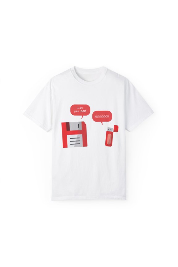 Funny I'm Your Dad Floppy Disk USB Men Women Novelty Science Technology Graphic Gift Unisex Garment-Dyed T-shirt