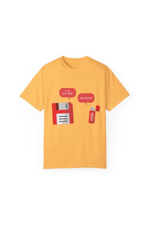 Funny I'm Your Dad Floppy Disk USB Men Women Novelty Science Technology Graphic Gift Unisex Garment-Dyed T-shirt