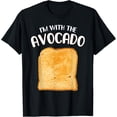 thumbnail image 1 of Funny I'm with the Avocado" Toast Halloween Costume Shirt T-Shirt, 1 of 4