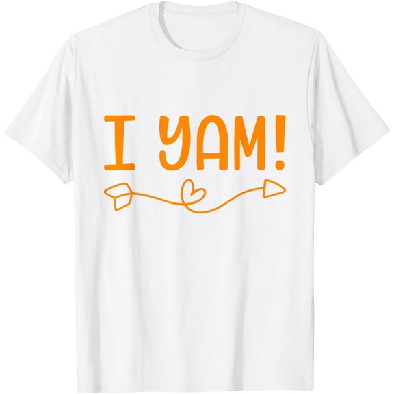 Funny I yam sweet potato for matching thanksgiving costume T-Shirt