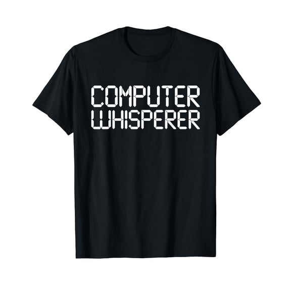 Funny IT Nerd Computer Whisperer Genius Laptop Lover Gift T-Shirt