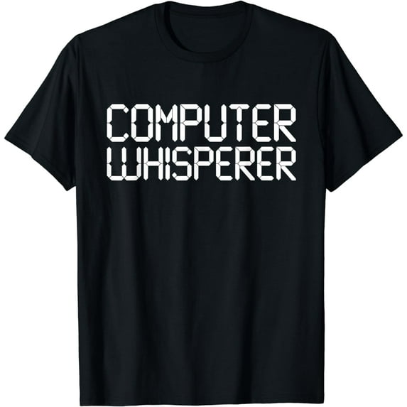 Funny IT Nerd Computer Whisperer Genius Laptop Lover Gift T-Shirt