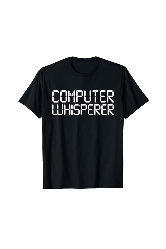 Funny IT Nerd Computer Whisperer Genius Laptop Lover Gift T-Shirt